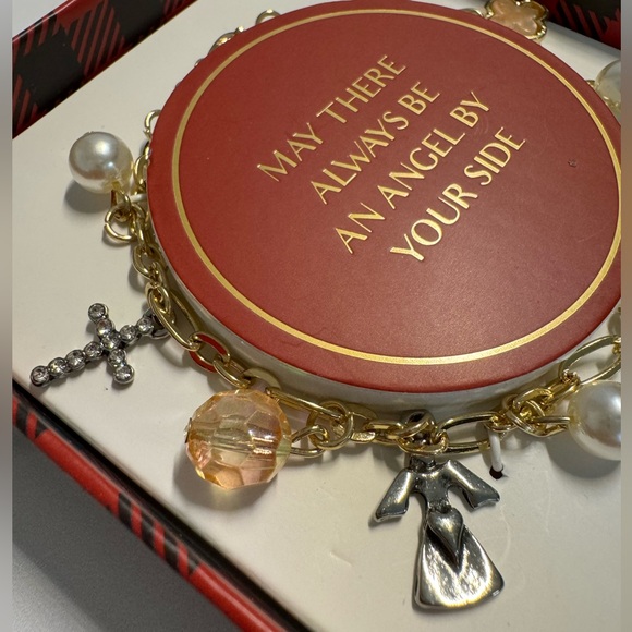 “MAY THERE ALWAYS BE AN ANGEL BY YOUR SIDE”CHARM BRACELET - Picture 10 of 15
